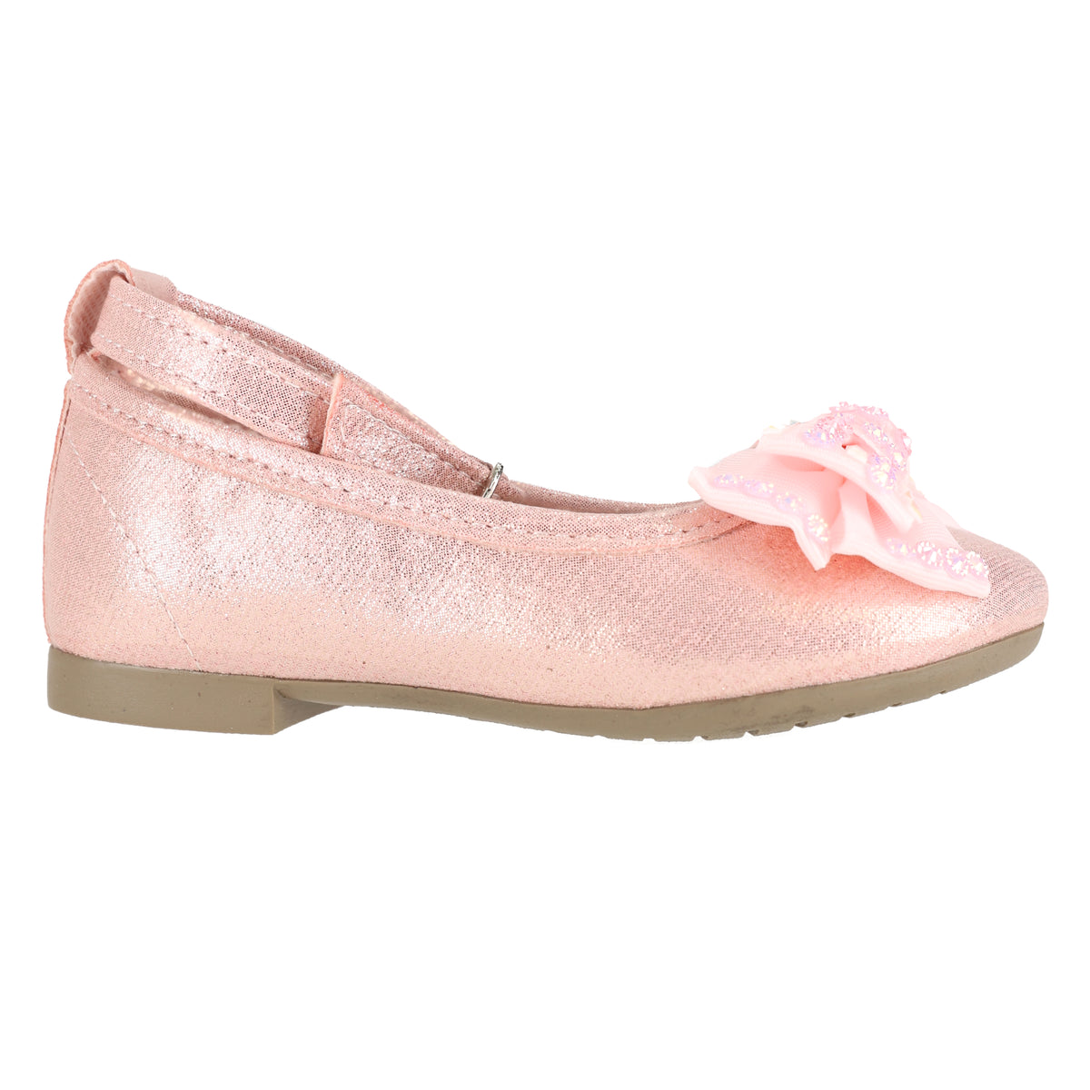 Ballerina Brillo Moño Doble – Rosa