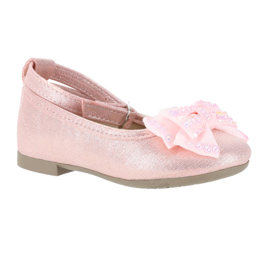Ballerina Brillo Moño Doble – Rosa